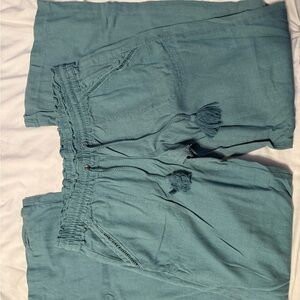 Teal Drawstring Pants